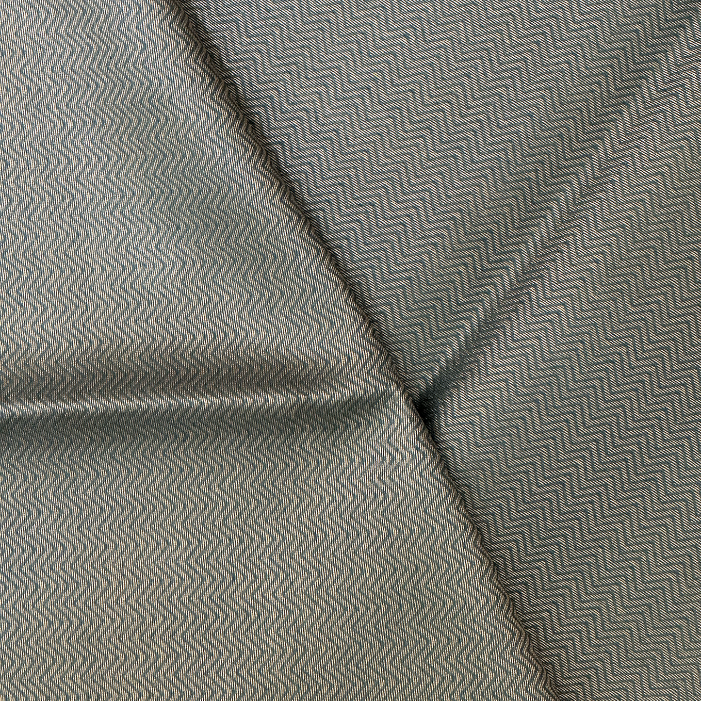 Steel Blue Kora Tissue Banarasi Saree with Gold & Silver Zari Weave Pattern